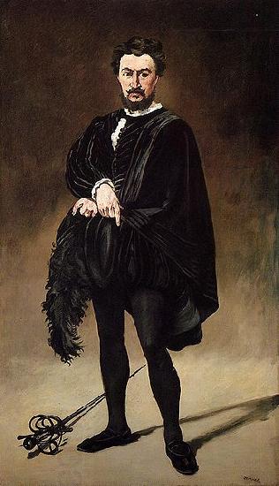 Edouard Manet Philibert Rouviere as Hamlet China oil painting art